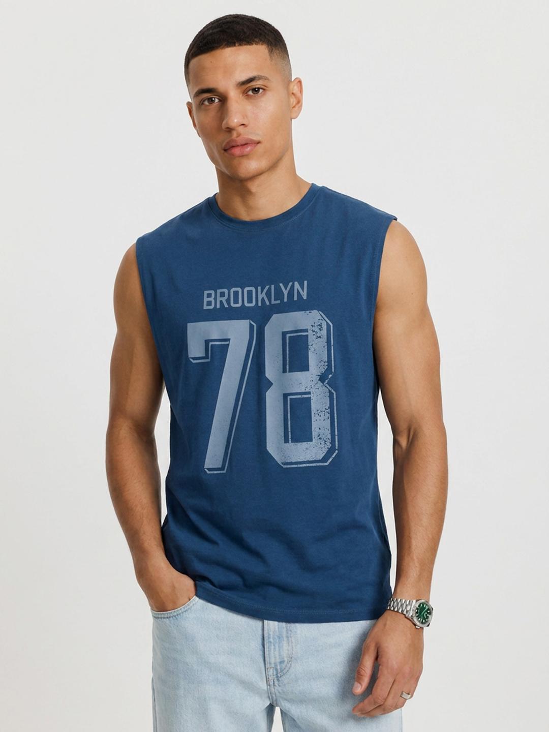 The Roadster Life Co. Typography Printed Pure Cotton Relaxed Fit T-shirt