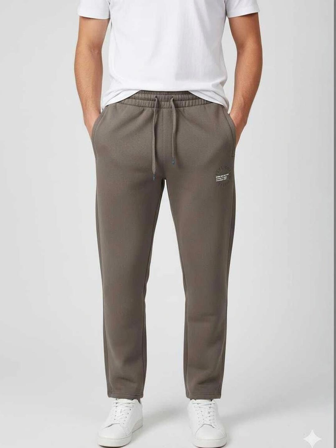 VOMAZO Men Relaxed Fit Typography Training Joggers - Image 1