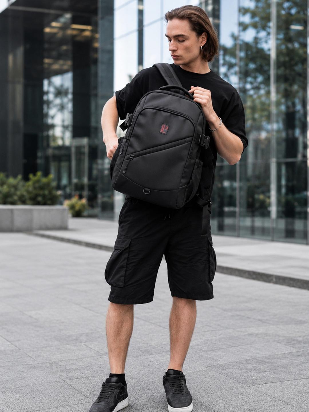 LOUIS POLO Unisex Travex Backpack with Compression Straps - Image 1