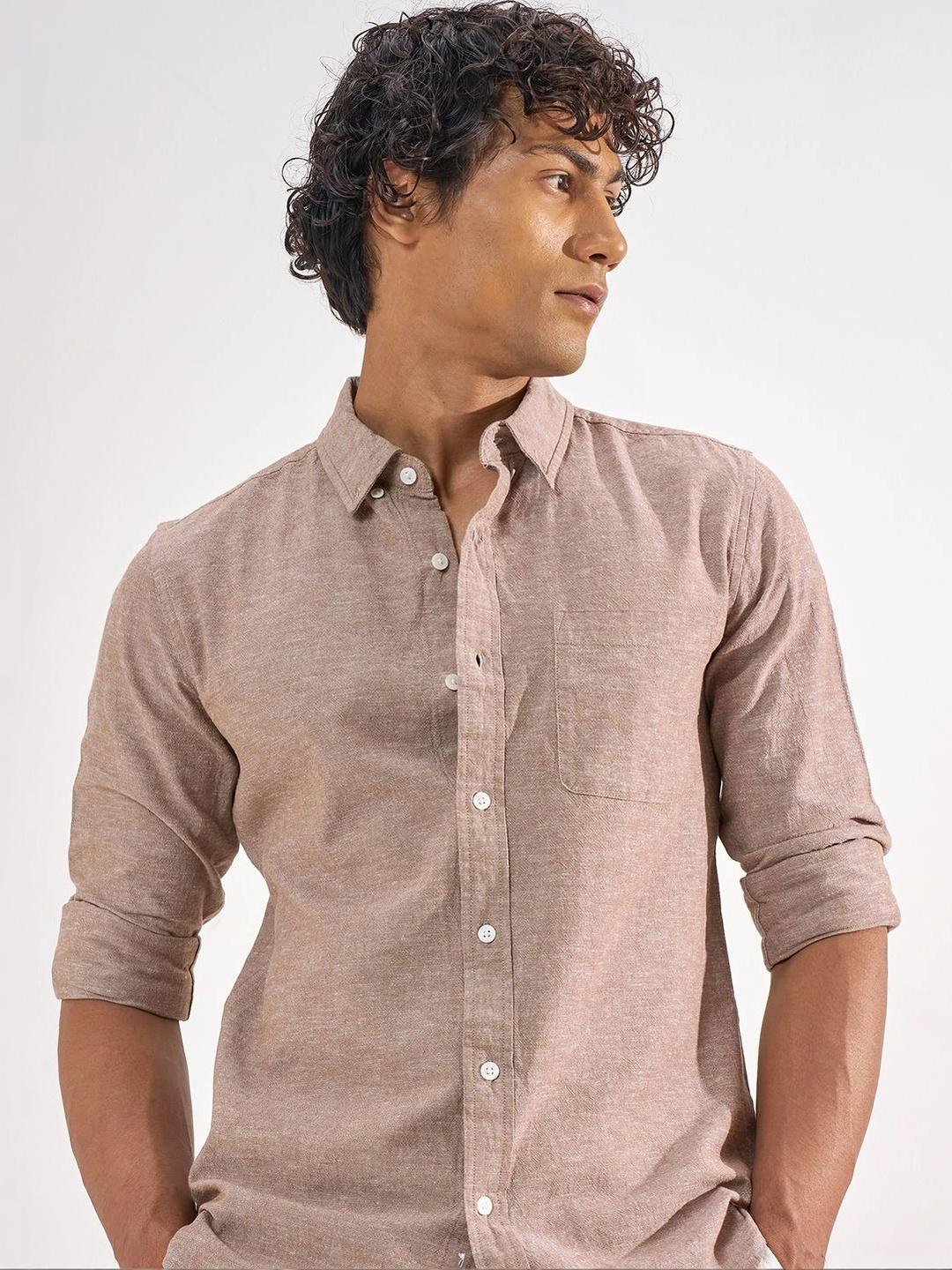 HIGHLANDER Men Slim Fit Casual Shirt - Image 1