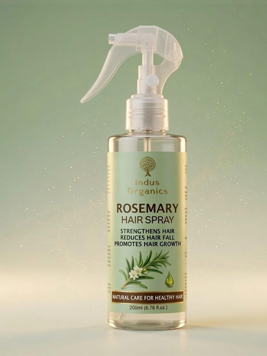 Indus Organics Rosemary Water Hair Spray 200ml - Image 1