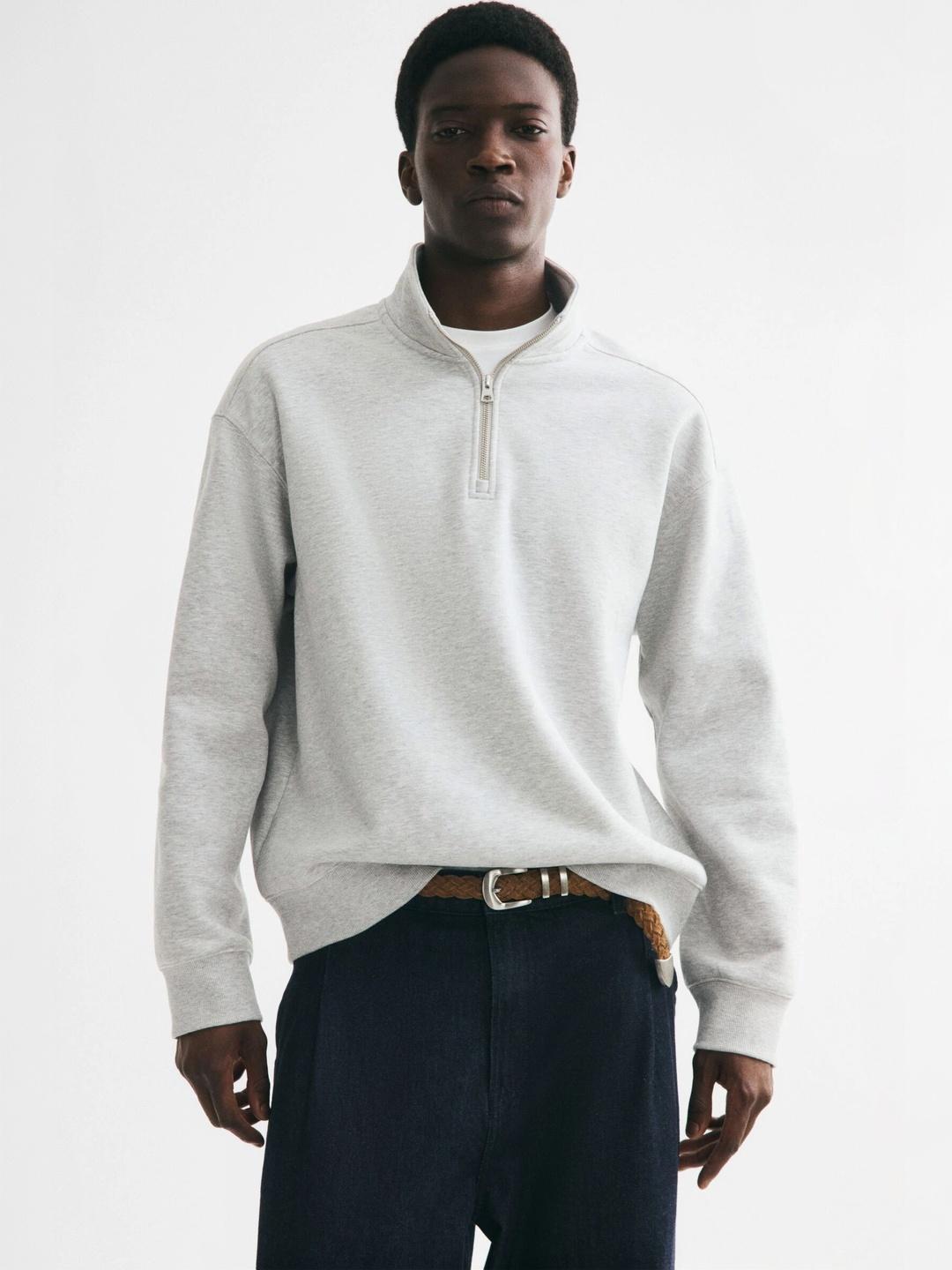 H&M Loose Fit Zip-Top Sweatshirt
