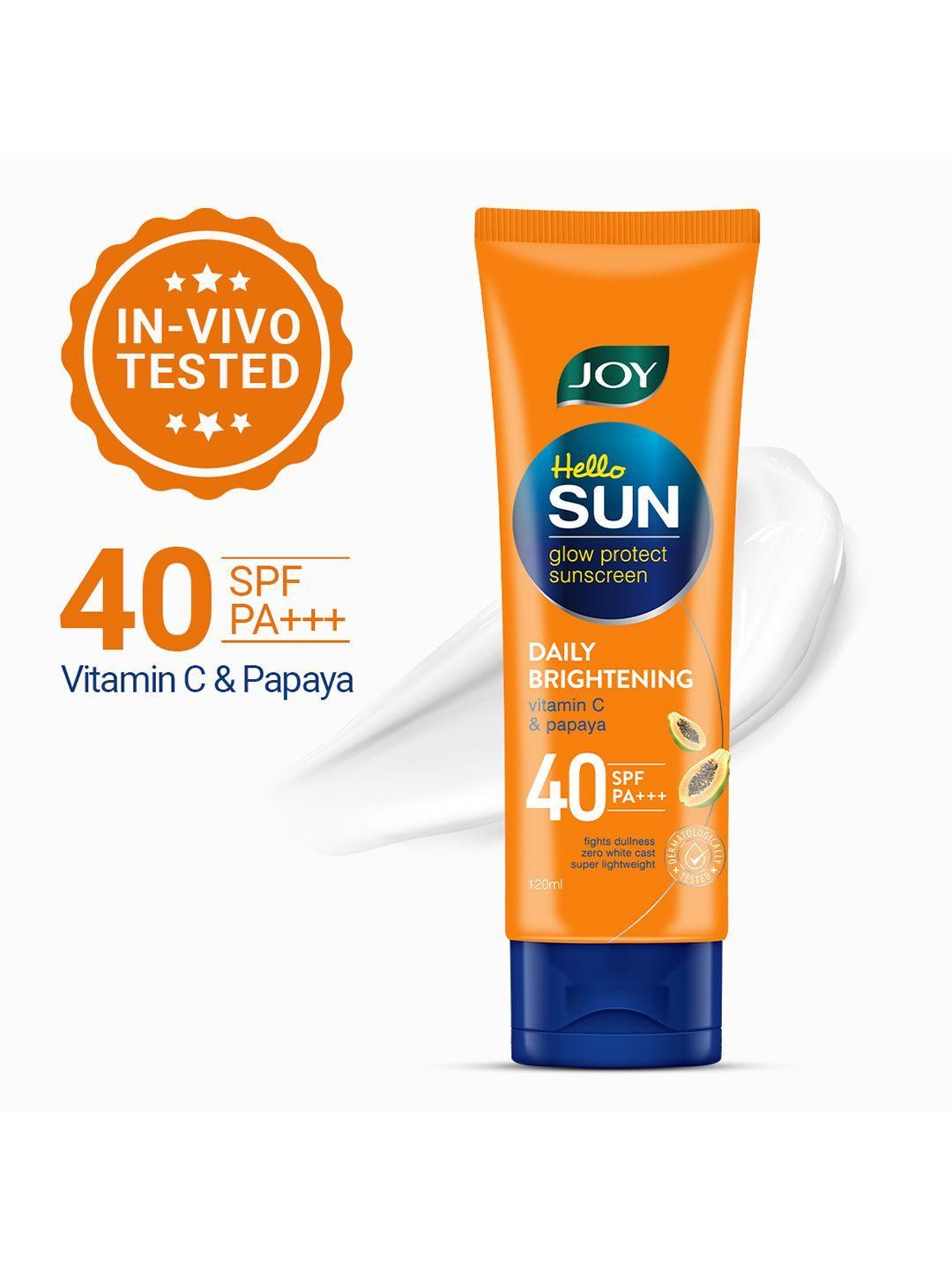 JOY Sunblock & Anti Tan SPF 40 PA+++ Sunscreen 120ml - Image 1