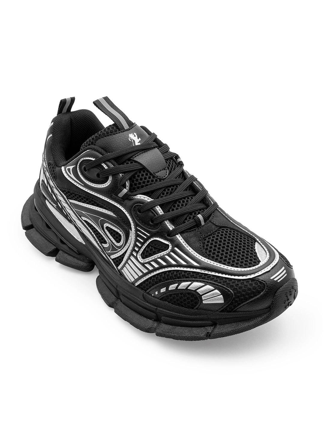 Red Tape Men Textured Sneakers (Red) - Image 1