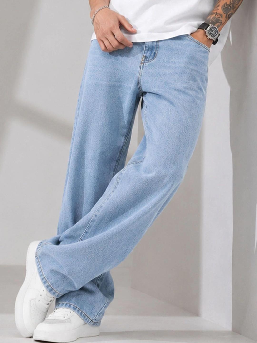 AUSK Men Relaxed Fit Mid-Rise Stretchable Jeans