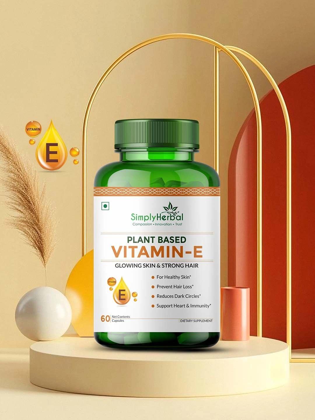 Simply Herbal Plant Based Vitamin E Capsules - 60 Capsules