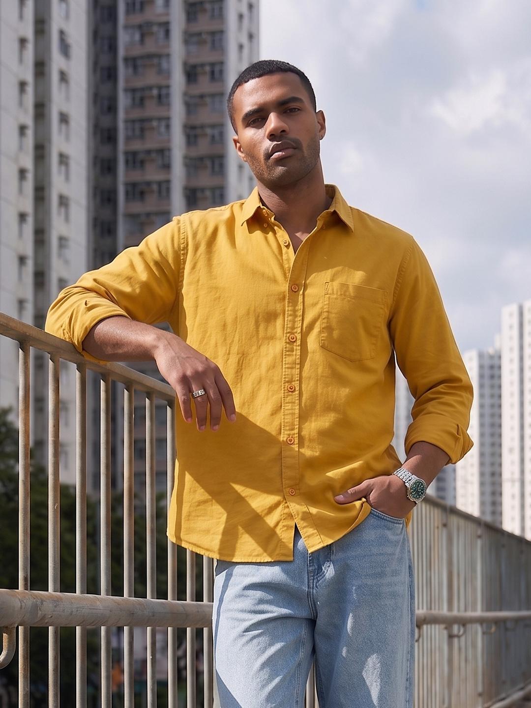 Roadster Life Co. Spread Collar Casual Shirt - Image 1