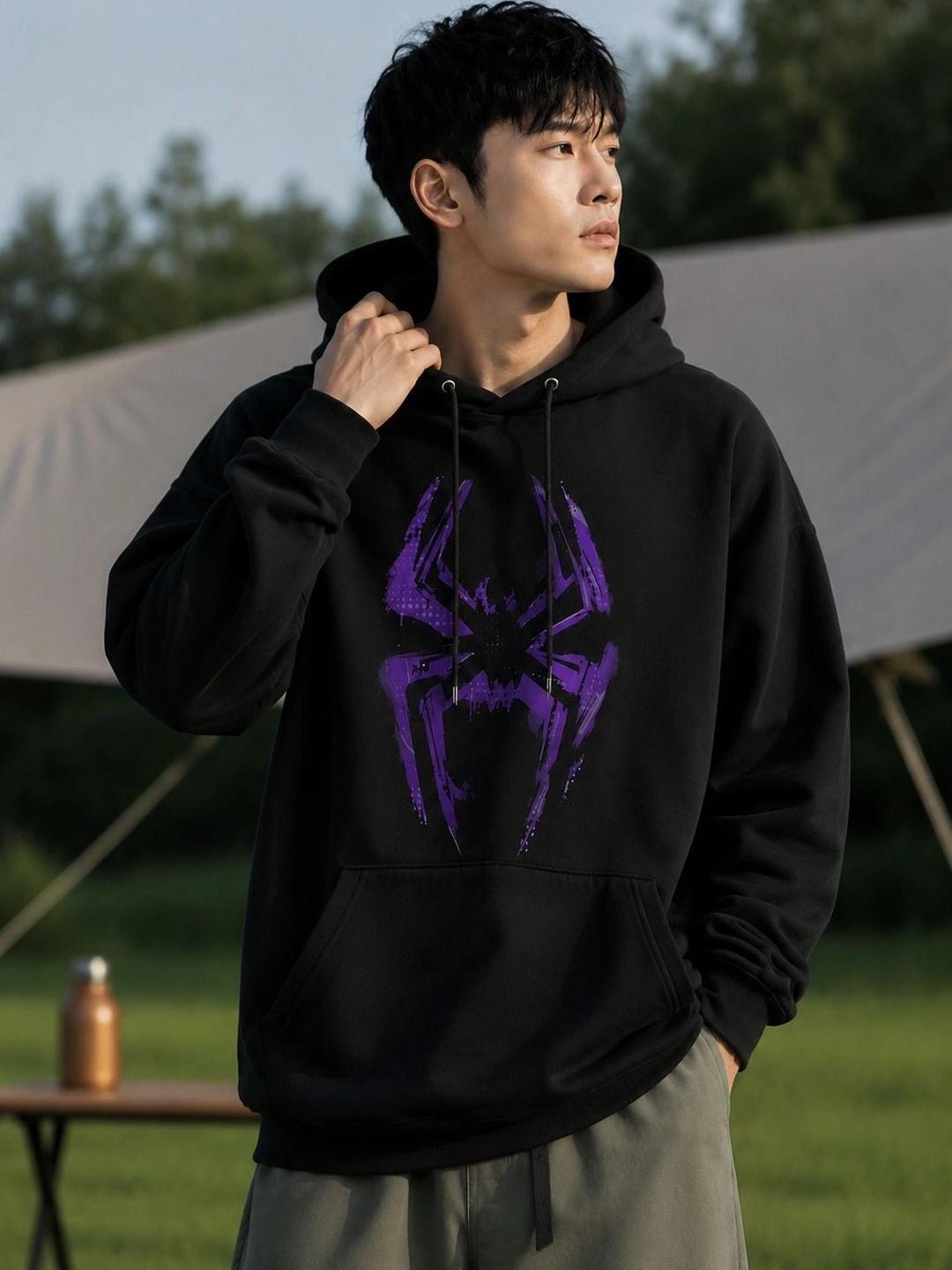 BRIEF CHICKADE Men Printed Hooded Sweatshirt
