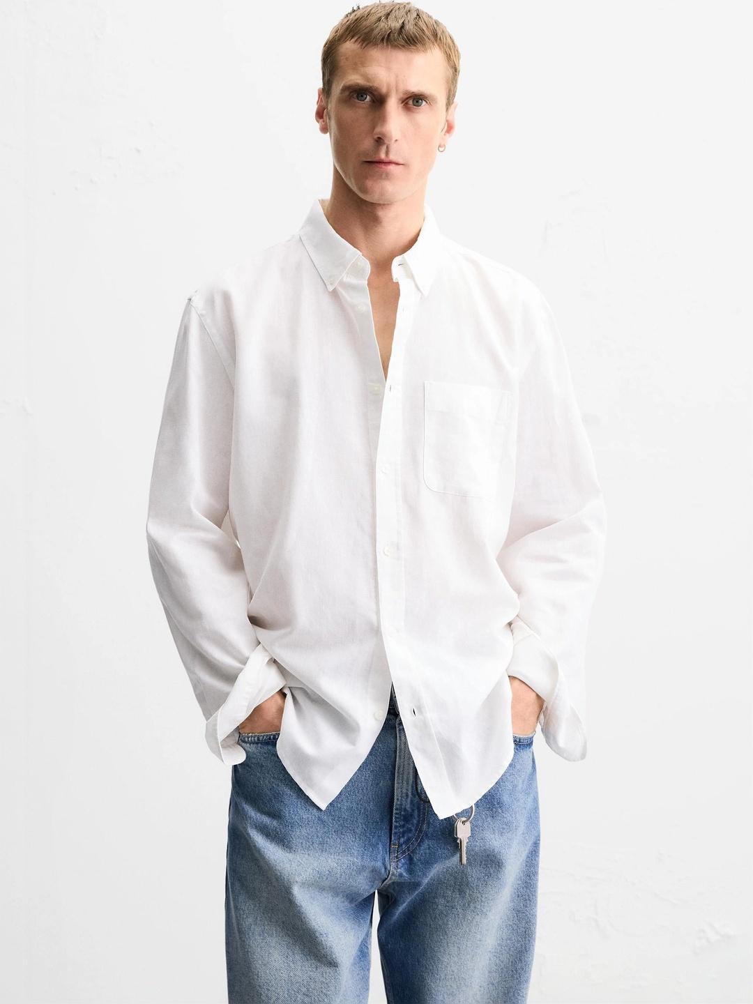 MISCHIEF MONKEY Men Classic Casual Shirt - Image 1