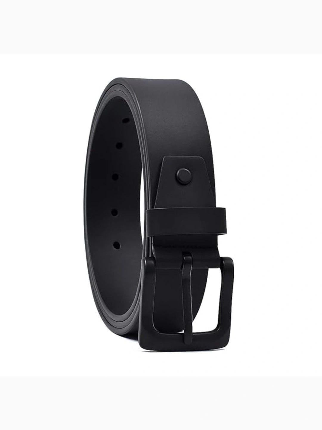 WildHorn Men Black Leather Belt - Image 1