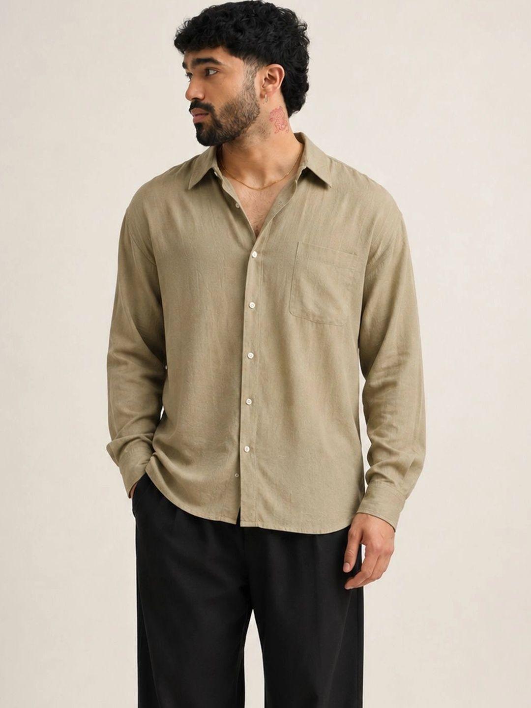 UNITED DENIM Men Premium Casual Shirt Blue - Image 1