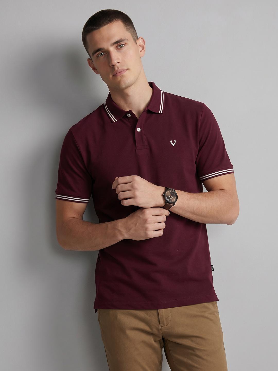 Allen Solly Polo Collar Slim Fit T-Shirt - Image 1