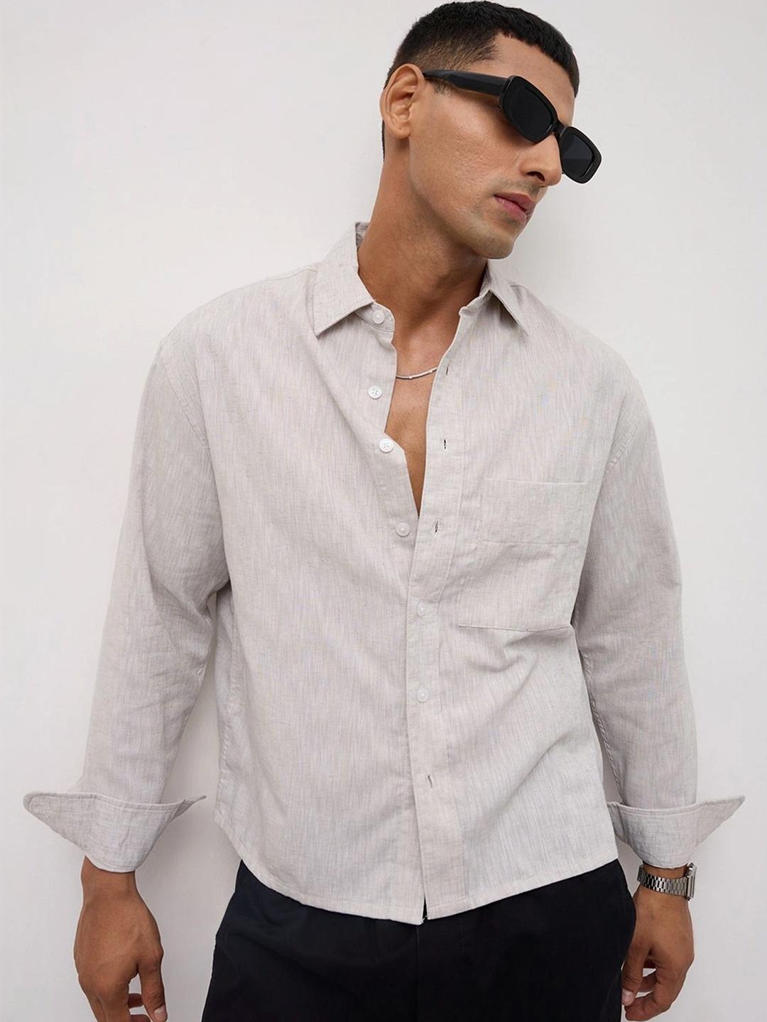 VASTRADO Men Classic Boxy Casual Shirt