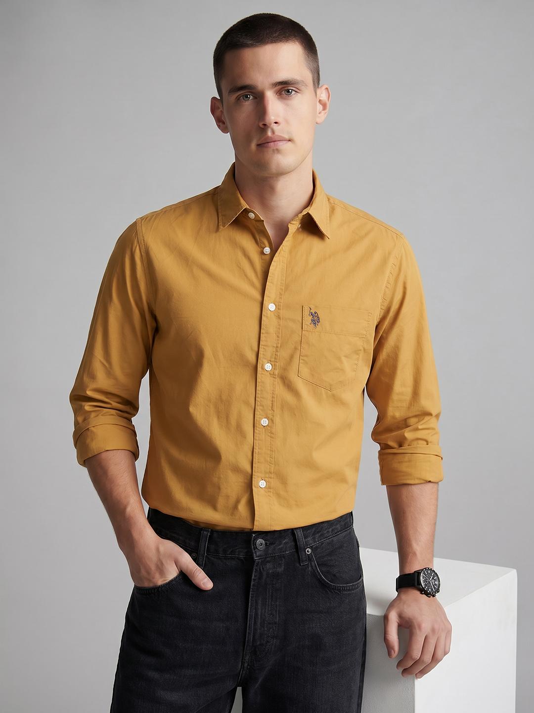 U.S. Polo Assn. Tailored Fit Pure Cotton Casual Shirt - Image 1