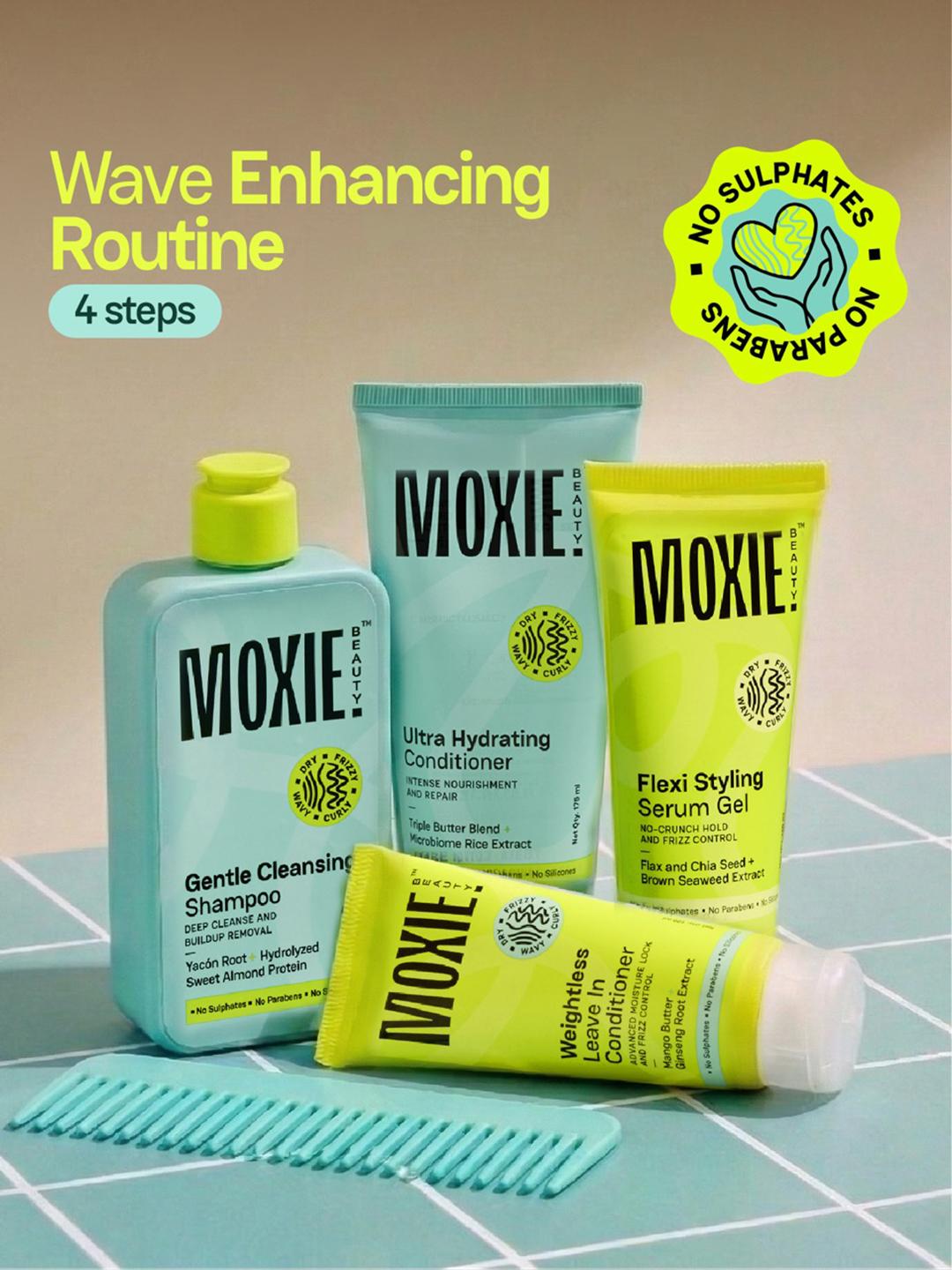 MOXIE BEAUTY Wavy Routine 4-Piece Haircare Set - Image 1