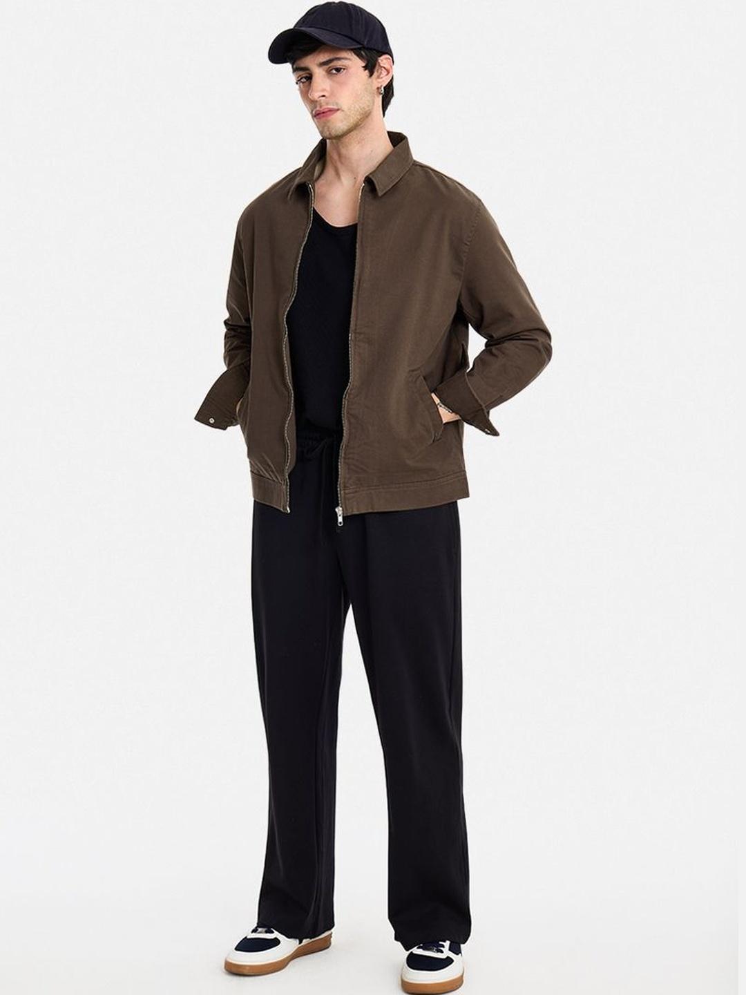 Snitch Men Colourblocked Crop Tailored Jacket - Image 1