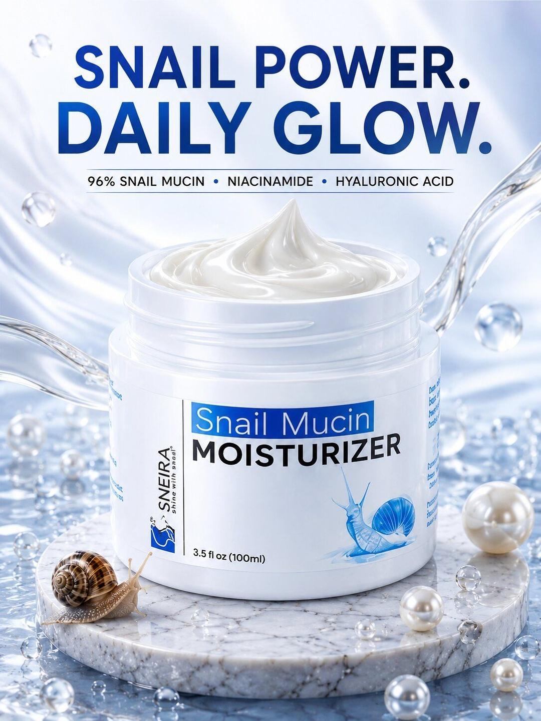 Buy SNEIRA Snail Mucin Moisturizer With Hyaluronic Acid - 100 g