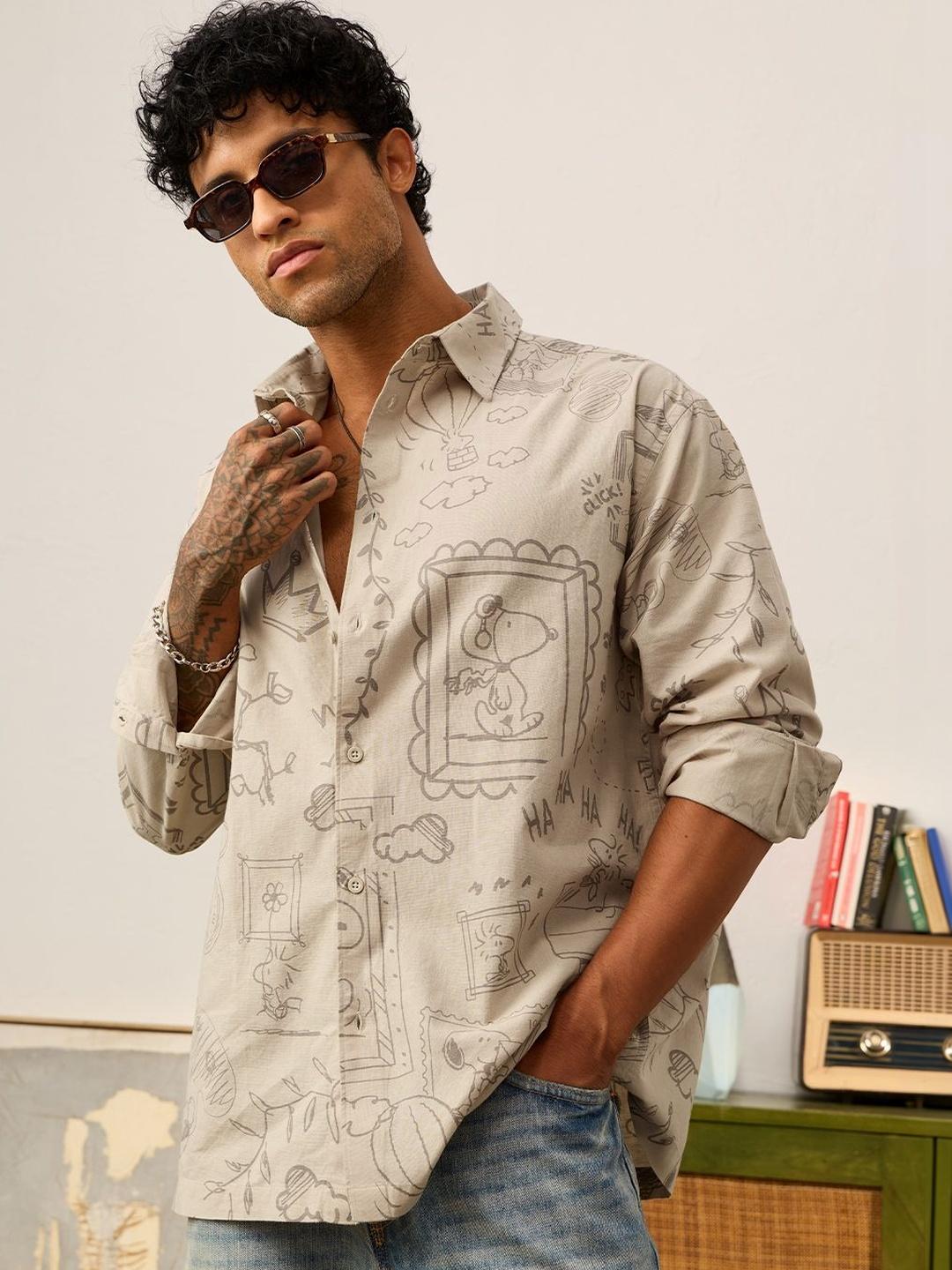 The Souled Store Men Printed Casual Shirt