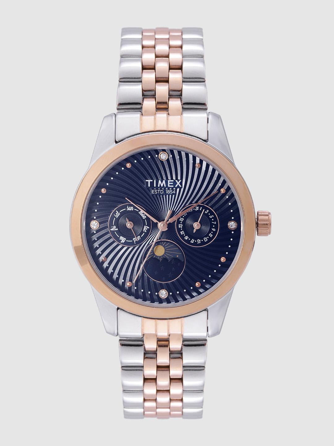 Timex Round 21mm Blue Dial Women's Watch TWEL13107