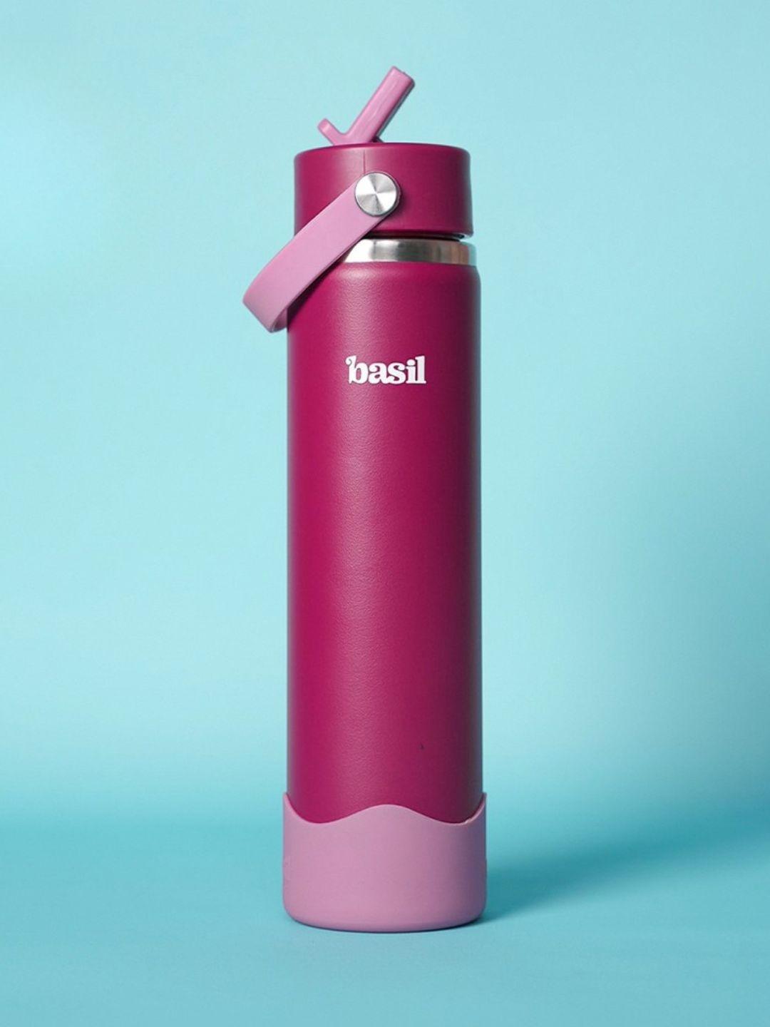 BASIL Purple & Pink Double Wall Vacuum Water Bottle