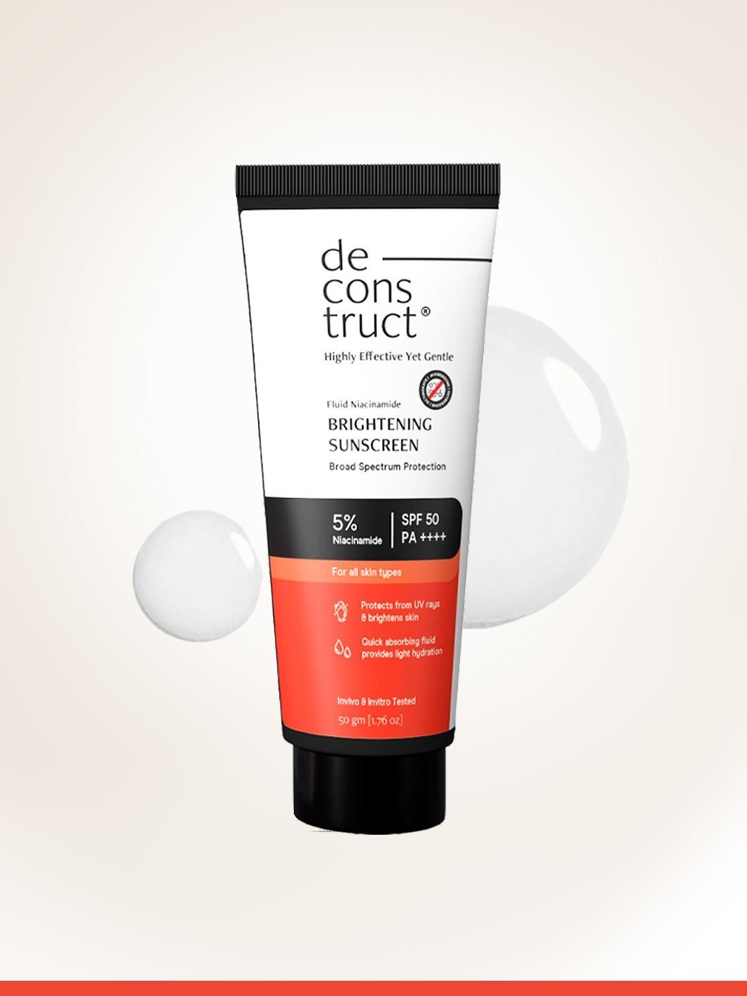 Deconstruct Fluid Brightening Sunscreen SPF 50 50g - Image 1