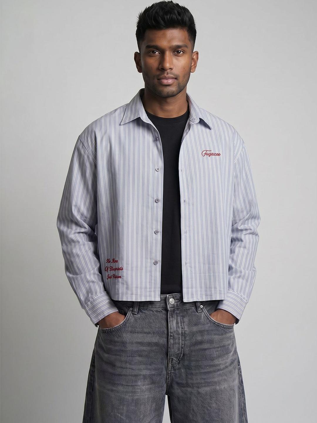 FUGAZEE Men Striped Casual Shirt - Image 1