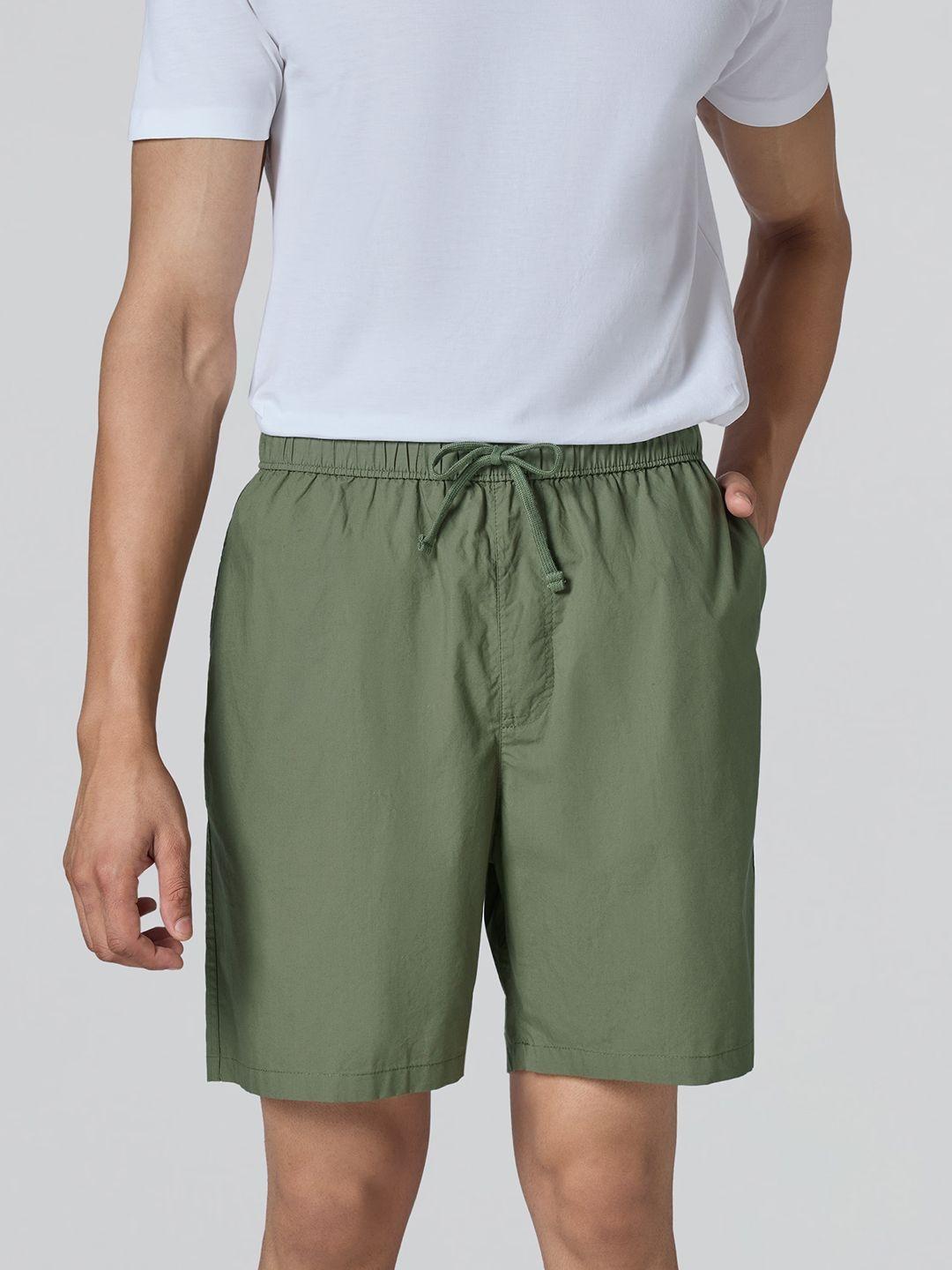 MX２７JT Buy XYXX Zen Men Relaxed Fit Mid-Rise Cotton Solid Lounge Shorts
