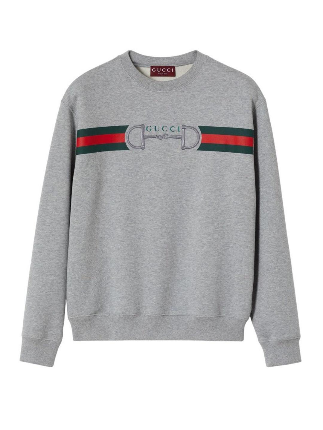Gucci Grey Crew Neck Sweatshirt - Image 1