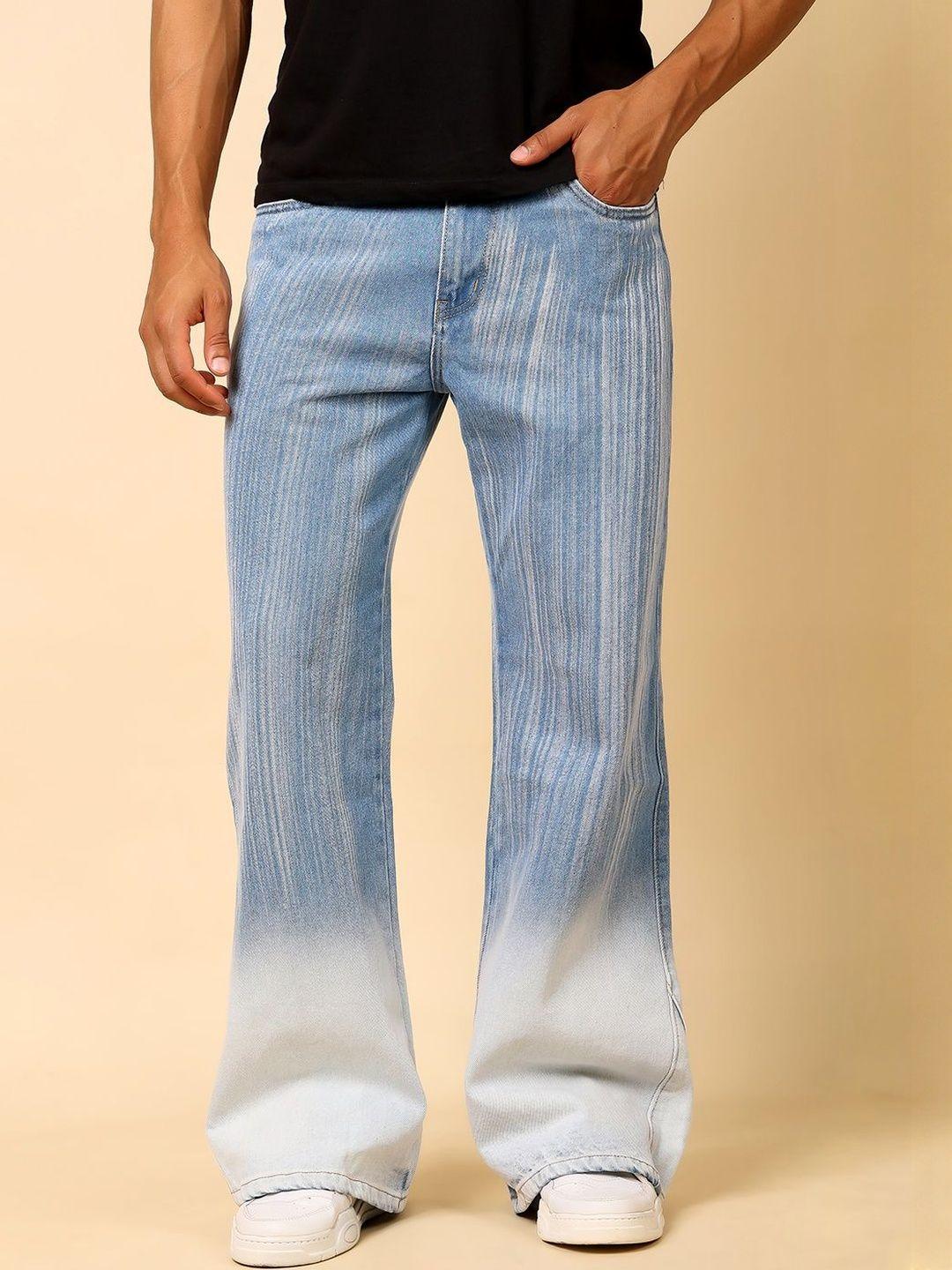 Stylox Men Flared Fit Mid-Rise Light Shade Jeans - Image 1