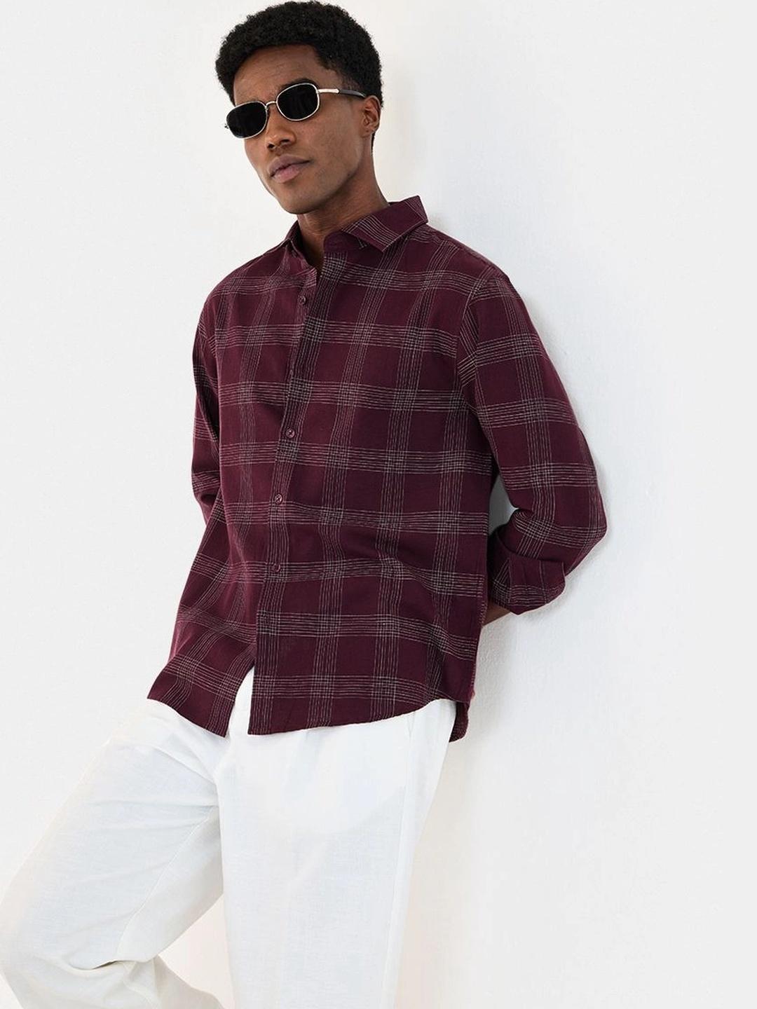 Snitch Men Checked Casual Shirt - Image 1