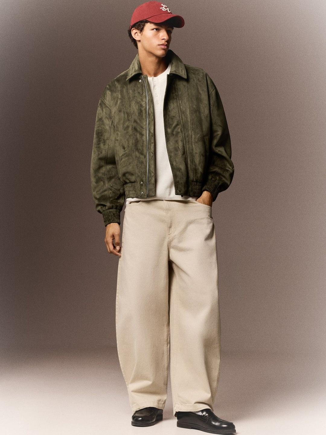 Bershka Faux Suede Jacket
