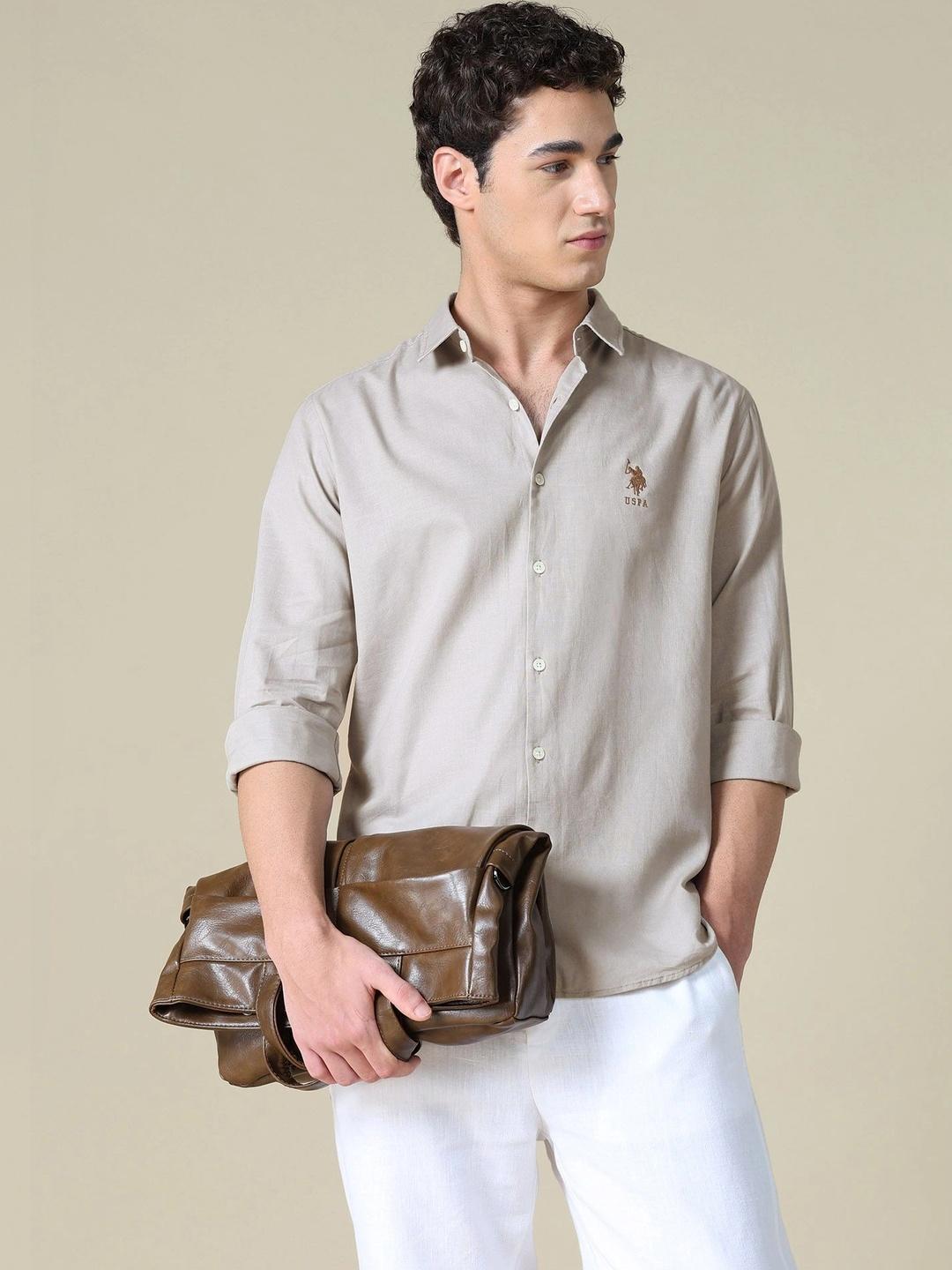 U.S. Polo Assn. Denim Co. Men Casual Shirt Blue - Image 1