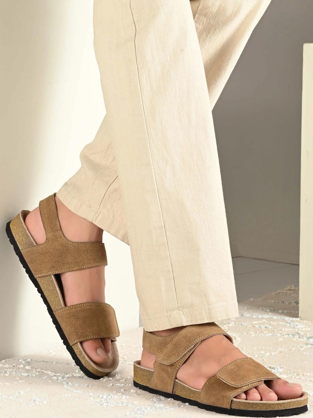 Roadster Men Leather Comfort Sandals - Image 1