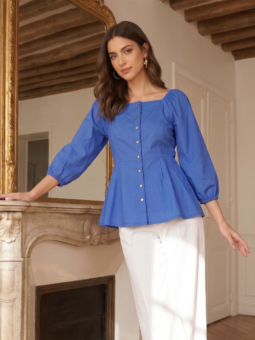 THETOE Peony Peplum Top 【公式通販】 THETOE peony peplum top