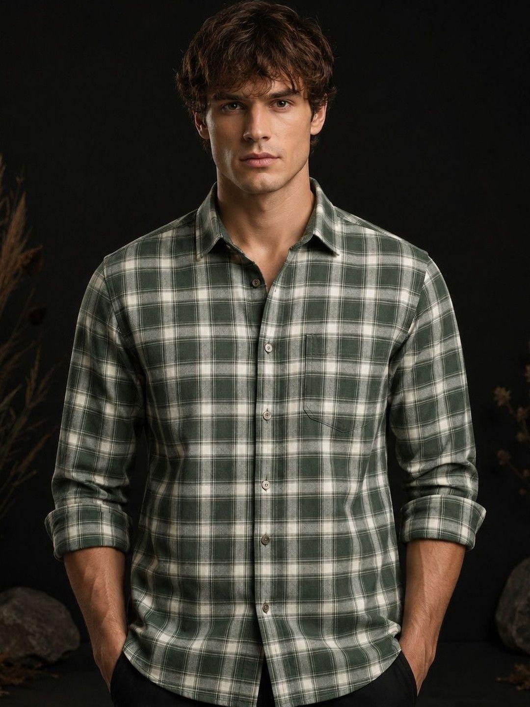 SZN Men Checked Regular Fit Casual Shirt - Image 1
