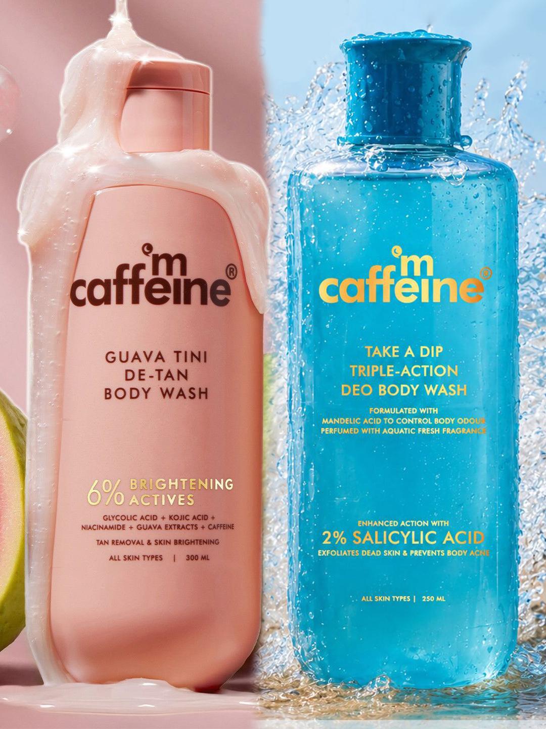 MCaffeine Set of 2 Body Wash & De-Tan 250ml & 300ml Pack of 2