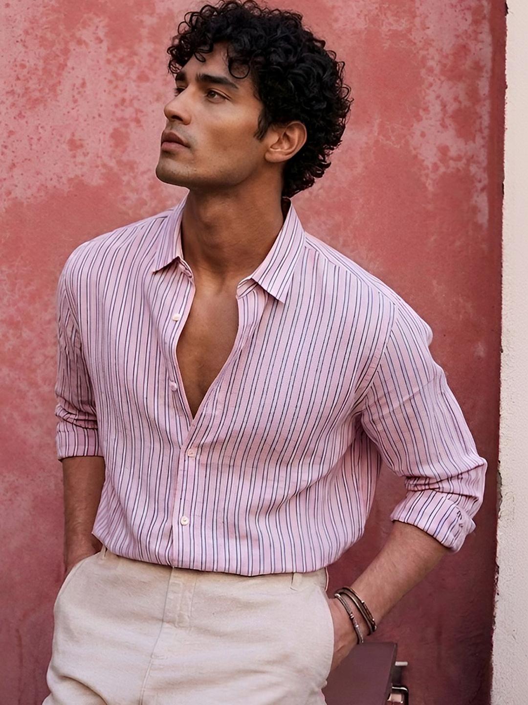 Powerlook Men Striped Casual Shirt