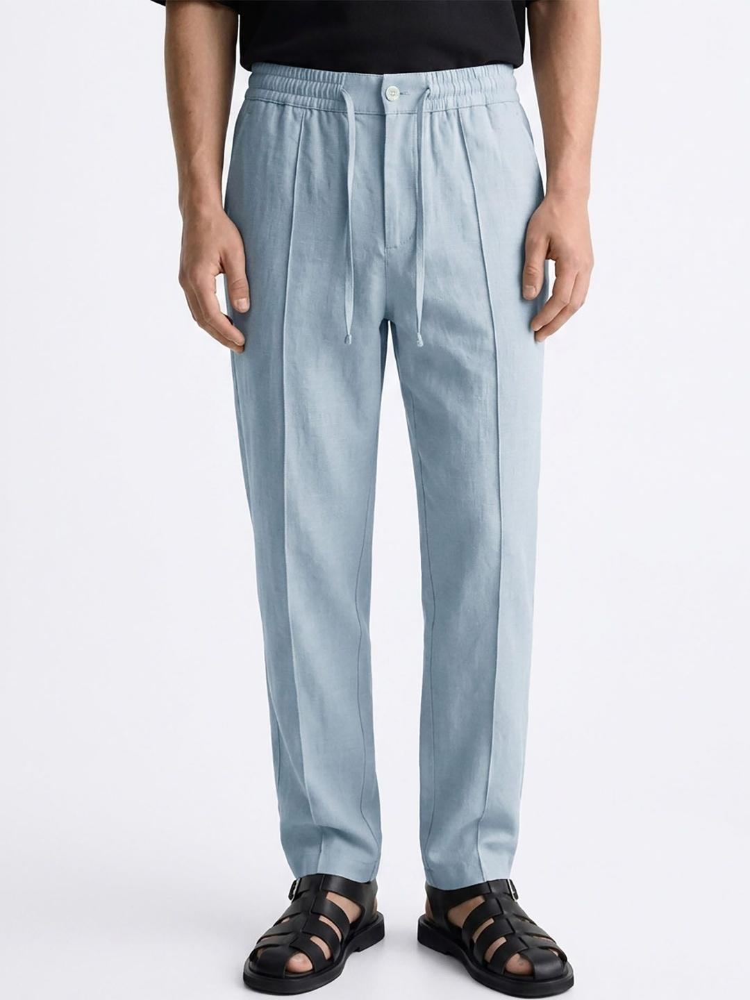 MISCHIEF MONKEY Men Smart Easy Wash Trousers - Image 1