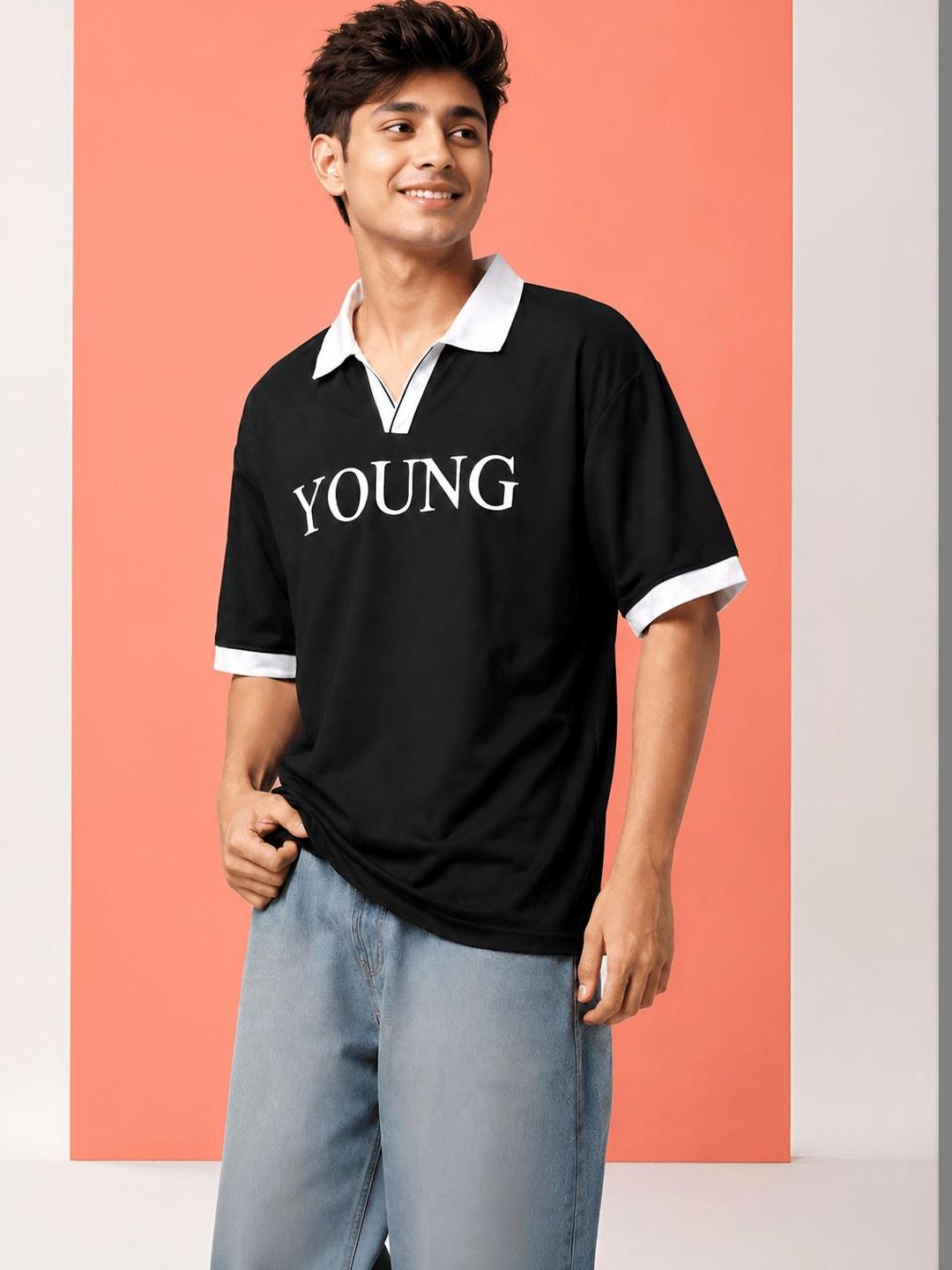 Moda Rapido Men Typography Printed Polo T-Shirt - Image 1