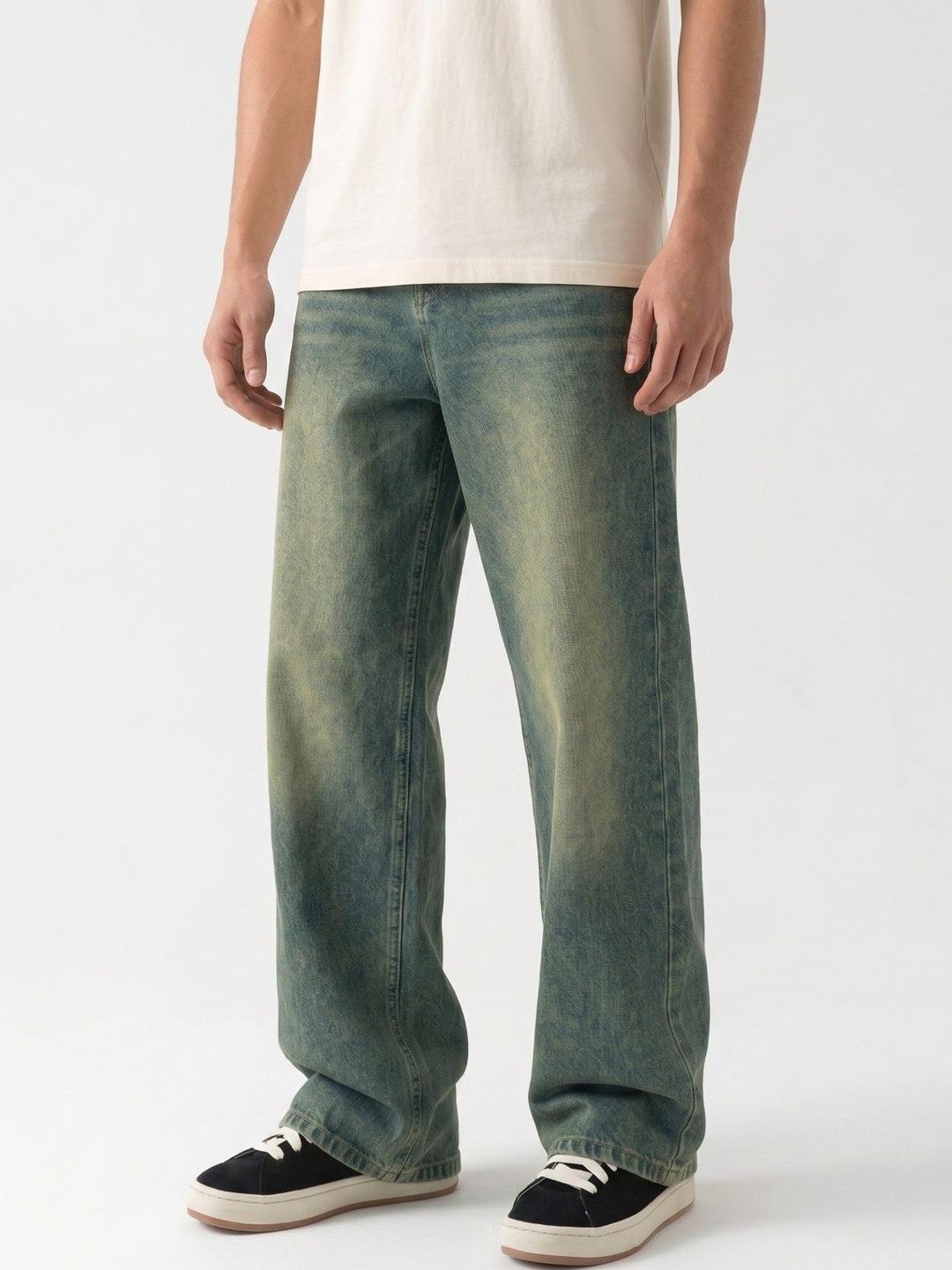 HERE&NOW Men Relaxed Fit Mid-Rise Non Stretchable Jeans - Image 1