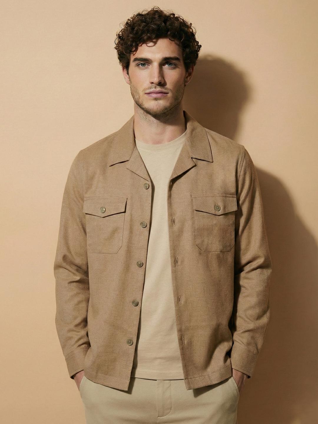 Van Heusen Men IQ High Stretch Lightweight Shacket