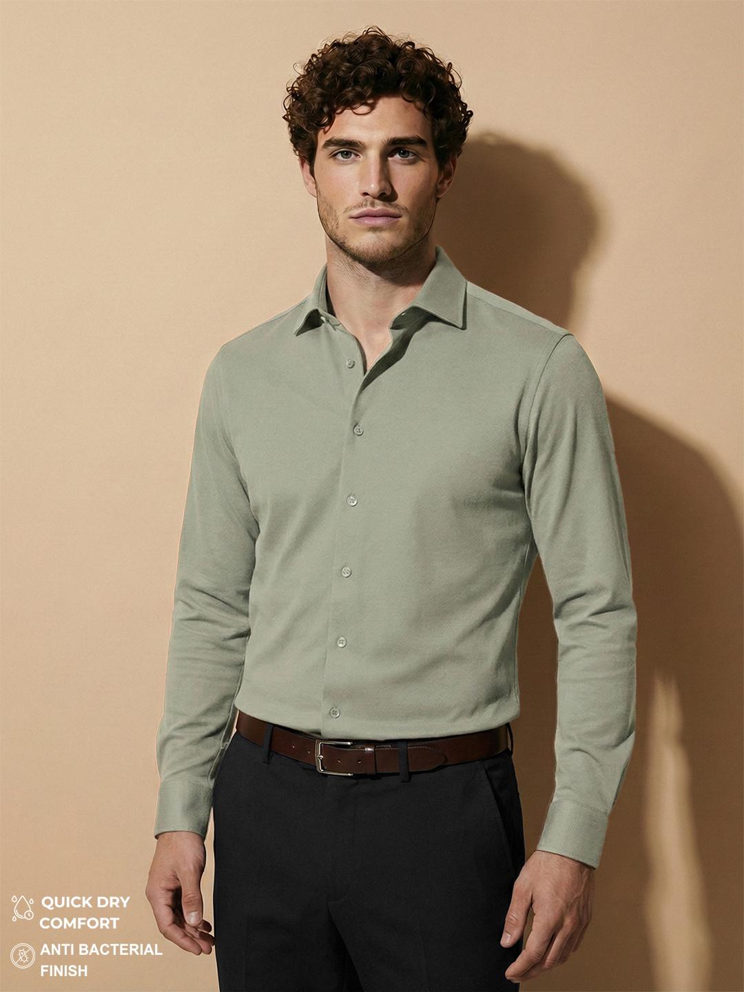 Van Heusen Textured Formal Shirt