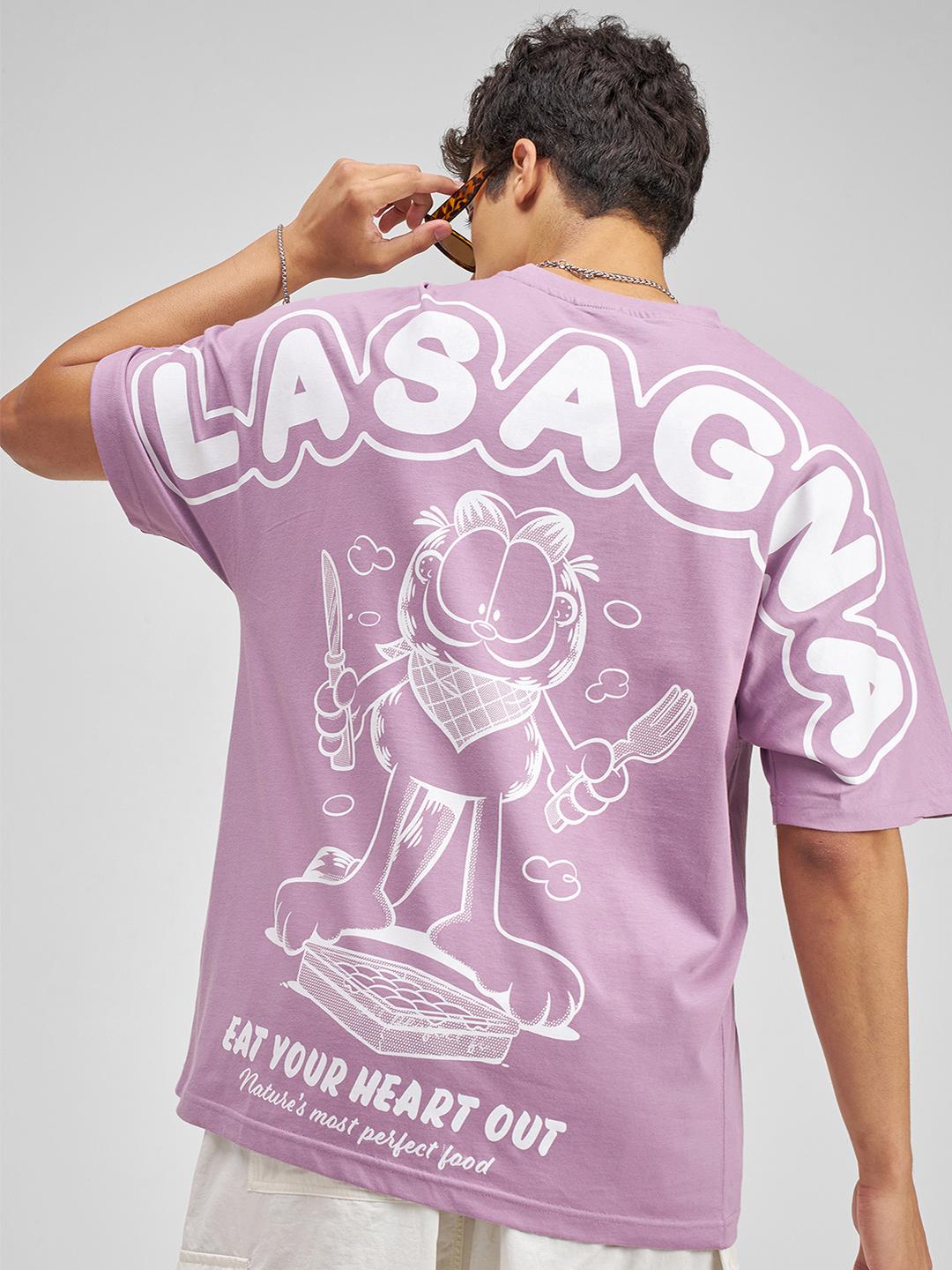 HIGHLANDER Men Garfield Printed Drop-Shoulder T-shirt