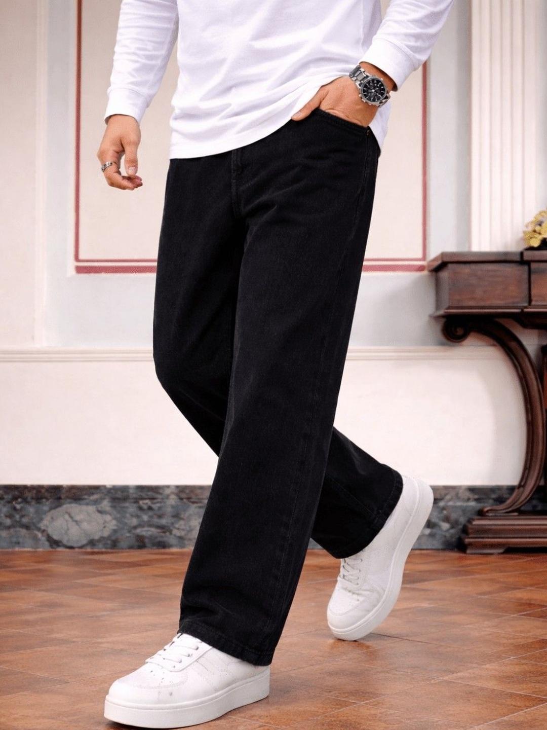 MARK VIEW Men Classic Straight Fit Mid-Rise Stretchable Jeans - Image 1