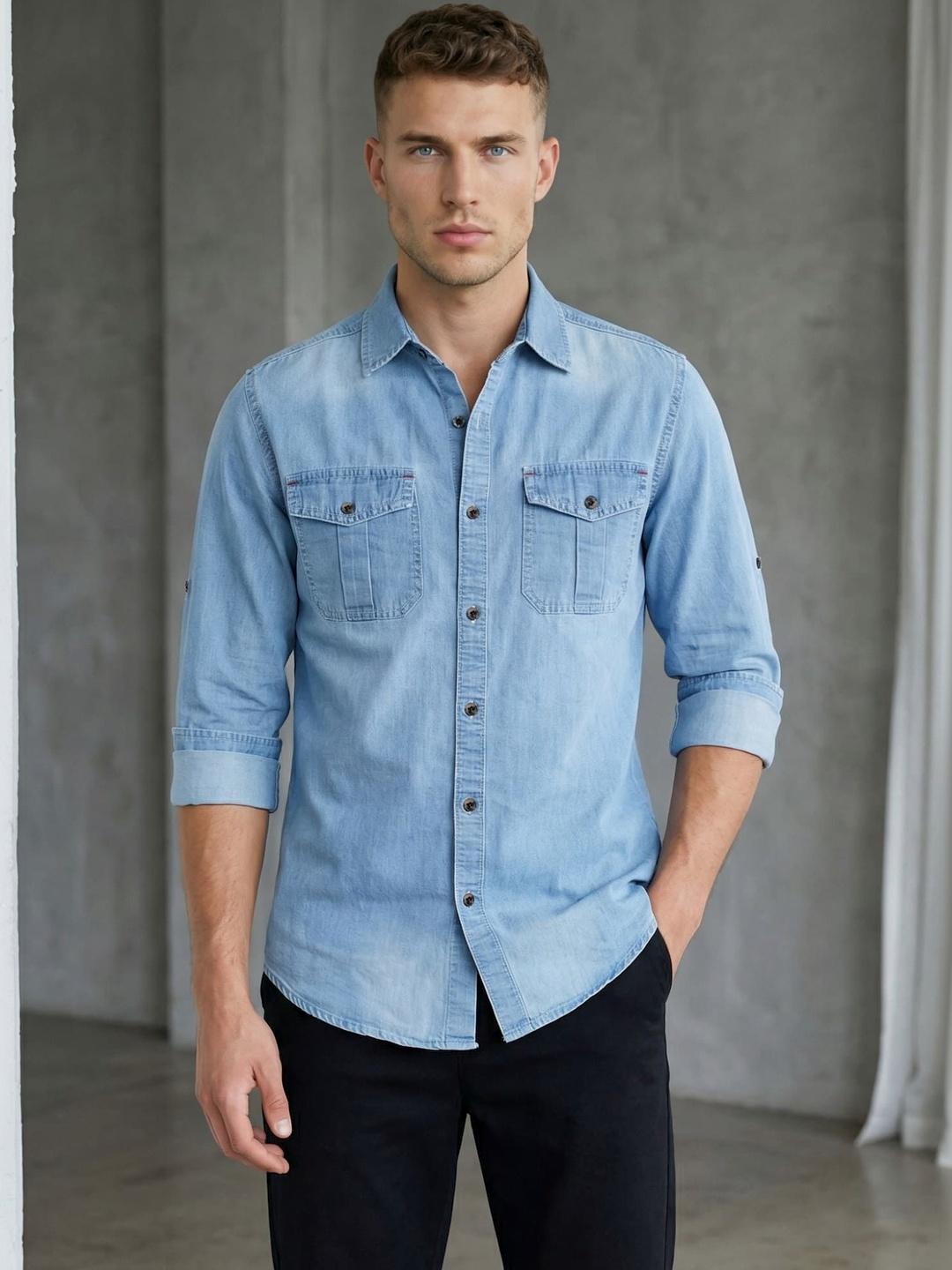 Mast & Harbour Classic Faded Casual Shirt