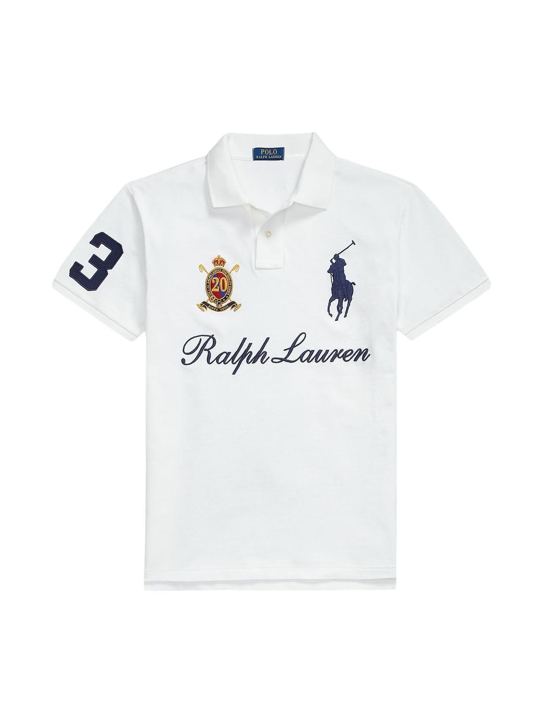 Buy Polo Ralph Lauren Men White Big Pony 20th Anniversary Polo