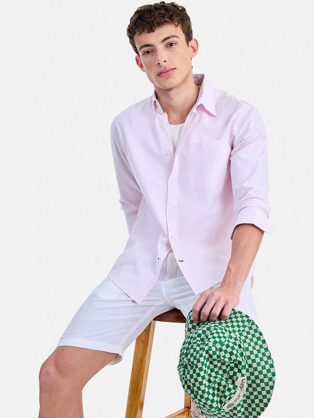 Snitch Striped Spread Collar Shirts - Image 1