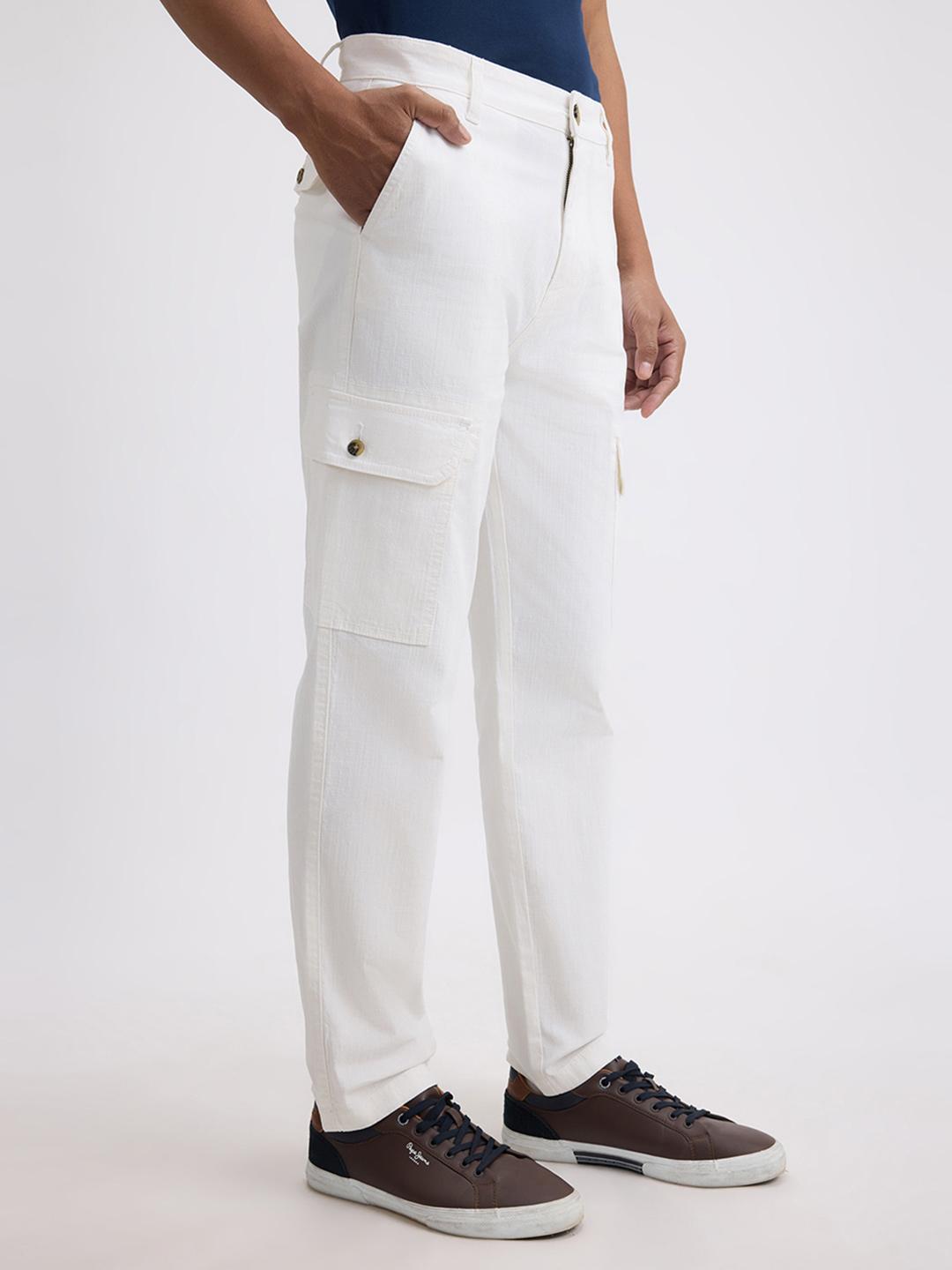Pepe Jeans Men Straight Fit Cargos Trousers