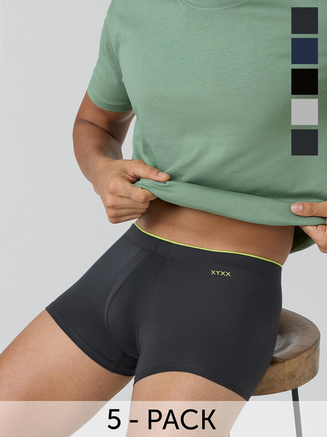 XYXX Men Pack of 5 Uno IntelliSoft Modal Trunks