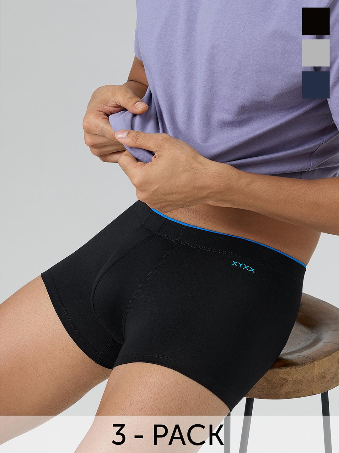 Buy XYXX Men Pack Of 3 Uno IntelliSoft Antimicrobial Micro Modal